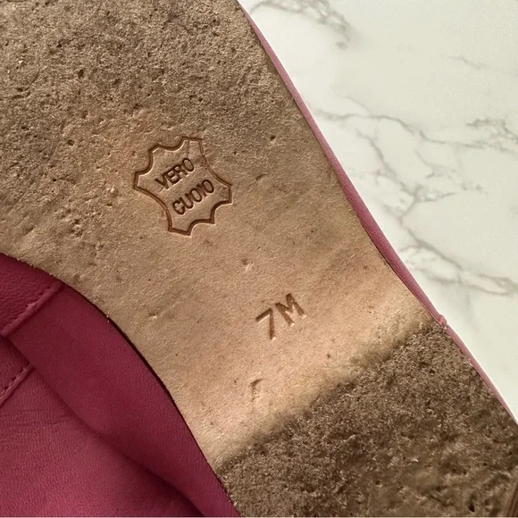 Enzo Angiolini | Pink Slip On Flats - Picture 6 of 9